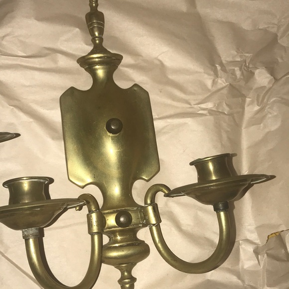 2 Brass wall sconces- Vintage hand forged - Picture 6 of 6